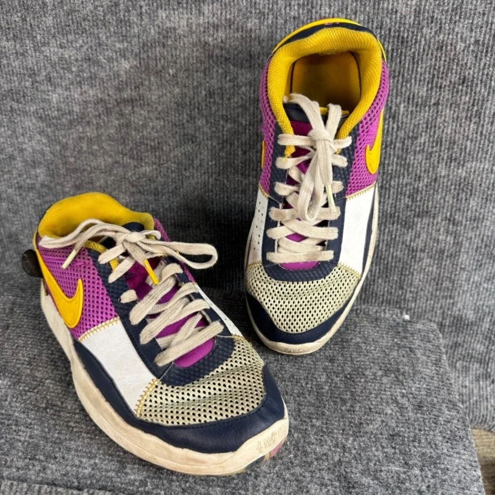 Nike Ja 1 Midnight Series Camp Ja Basketball Shoes Multi-Color Purple Yellow 8.5